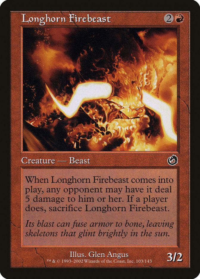 Longhorn Firebeast [Torment] | Boutique FDB TCG