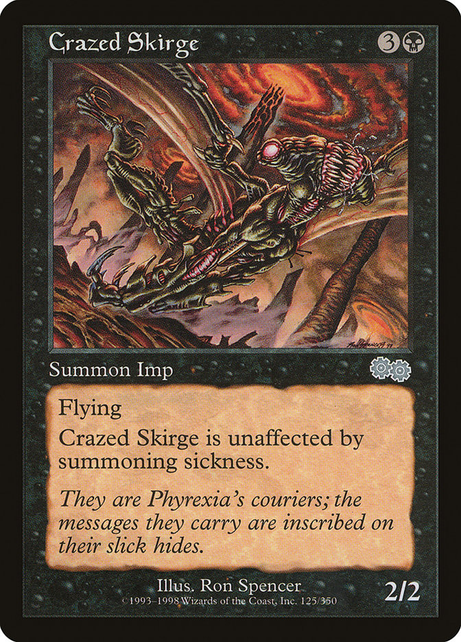 Crazed Skirge [Urza's Saga] | Boutique FDB TCG