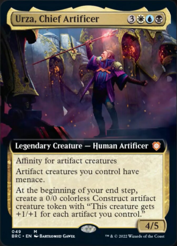 Urza, Chief Artificer (Extended Art) [The Brothers' War Commander] | Boutique FDB TCG