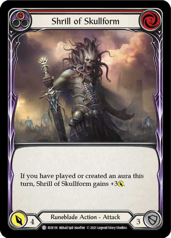 Shrill of Skullform (Red) [EVR116] (Everfest)  1st Edition Normal | Boutique FDB TCG