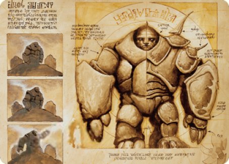 Precursor Golem Art Card [The Brothers' War Art Series] | Boutique FDB TCG