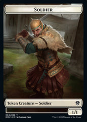Soldier // Wurm Double-Sided Token [Dominaria United Tokens] | Boutique FDB TCG
