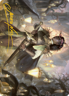 Sungold Sentinel Art Card (Gold-Stamped Signature) [Innistrad: Midnight Hunt Art Series] | Boutique FDB TCG