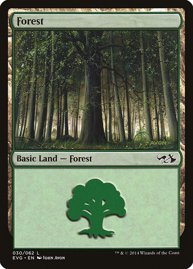 Forest (30) (Elves vs. Goblins) [Duel Decks Anthology] | Boutique FDB TCG