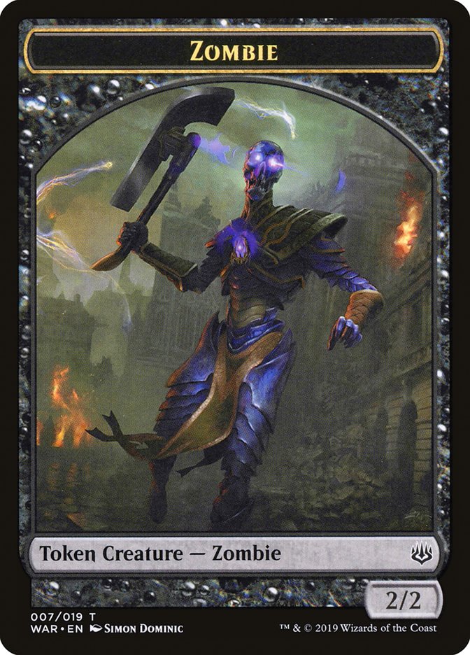Zombie Token [War of the Spark Tokens] | Boutique FDB TCG
