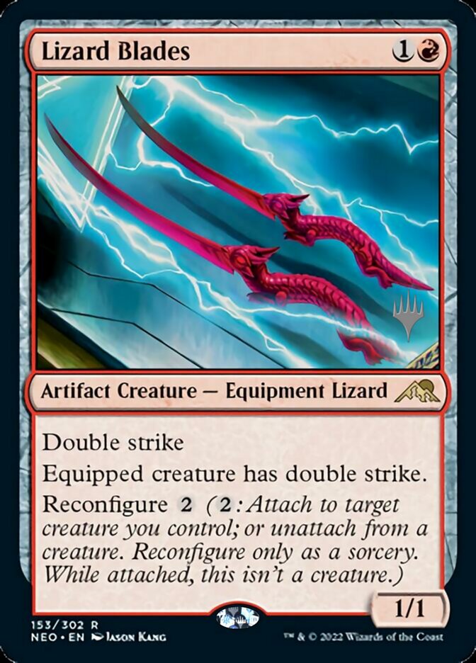 Lizard Blades (Promo Pack) [Kamigawa: Neon Dynasty Promos] | Boutique FDB TCG