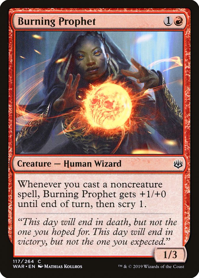 Burning Prophet [War of the Spark] | Boutique FDB TCG