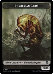 Manifest // Phyrexian Germ Double-Sided Token [Commander Masters Tokens] | Boutique FDB TCG