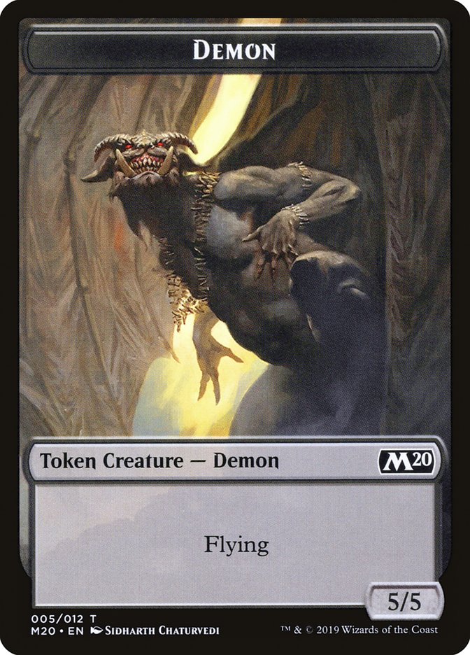 Demon Token [Core Set 2020 Tokens] | Boutique FDB TCG