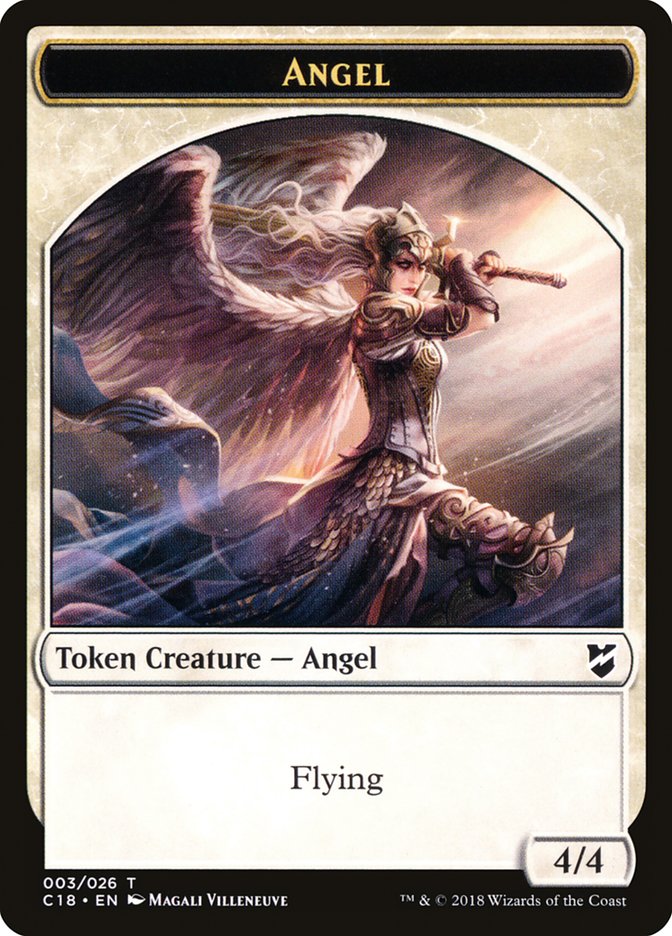 Zombie // Angel Double-Sided Token [Commander 2018 Tokens] | Boutique FDB TCG