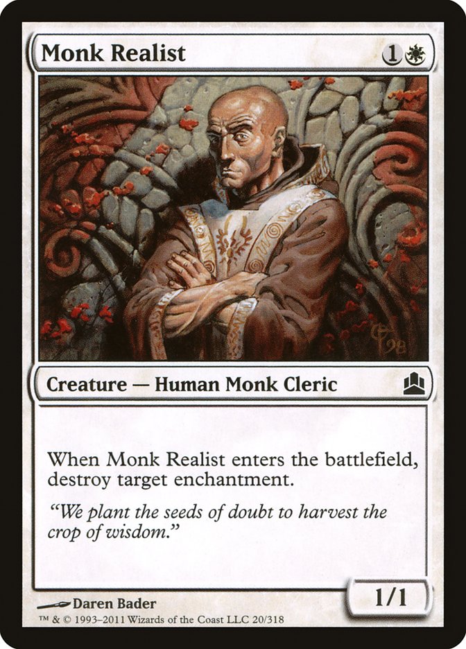 Monk Realist [Commander 2011] | Boutique FDB TCG