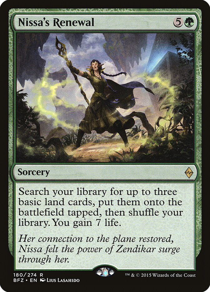 Nissa's Renewal [Battle for Zendikar] | Boutique FDB TCG