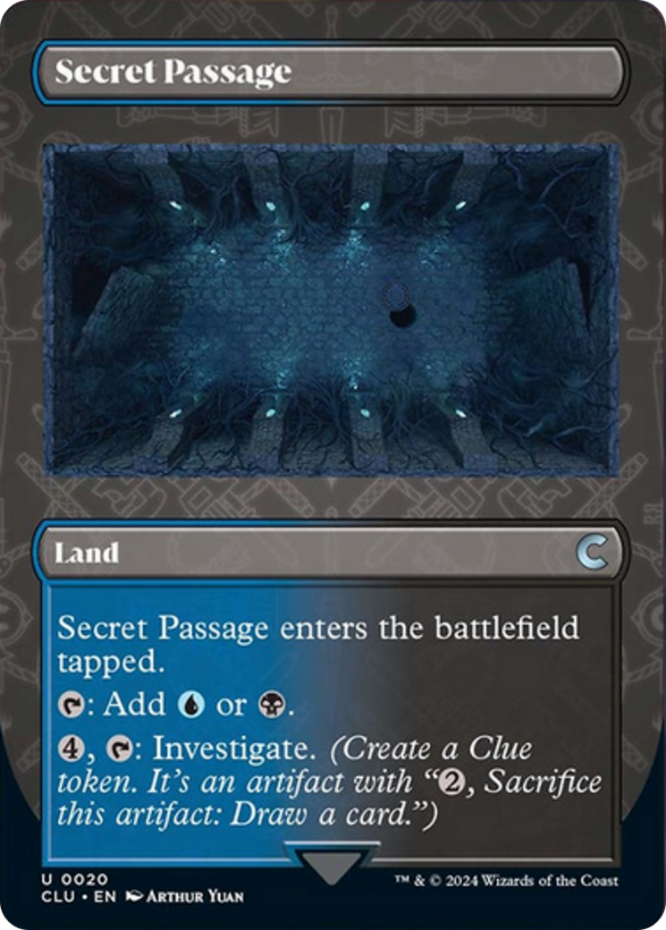 Secret Passage (Borderless) [Ravnica: Clue Edition] | Boutique FDB TCG