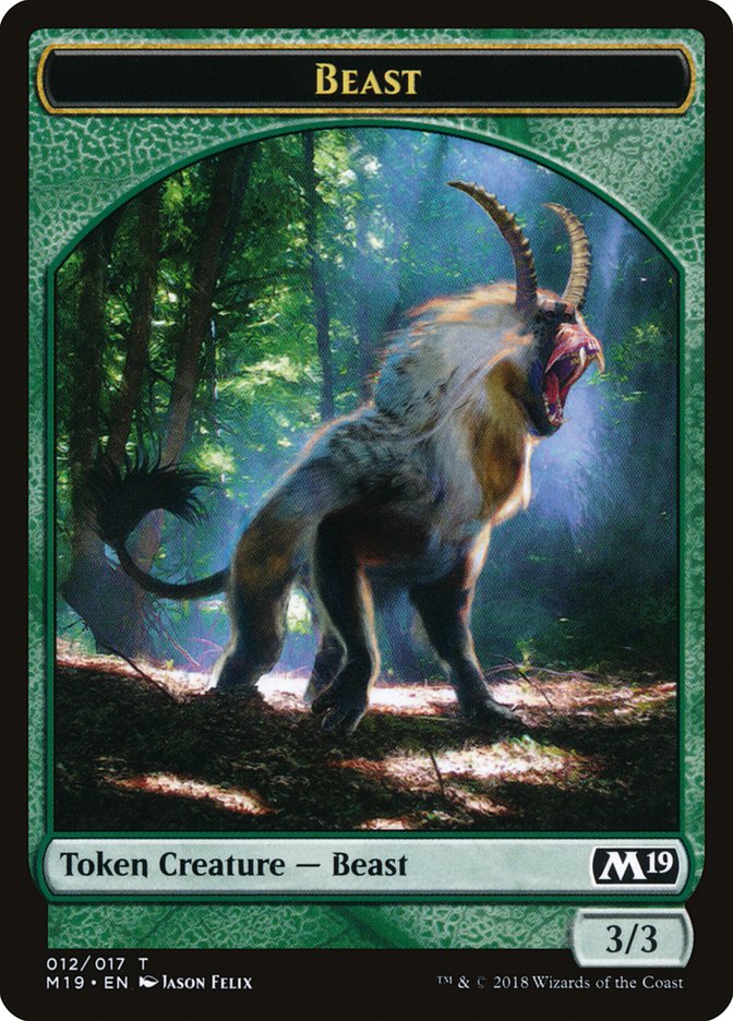 Beast Token [Core Set 2019 Tokens] | Boutique FDB TCG