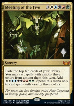 Meeting of the Five (Promo Pack) [Streets of New Capenna Promos] | Boutique FDB TCG