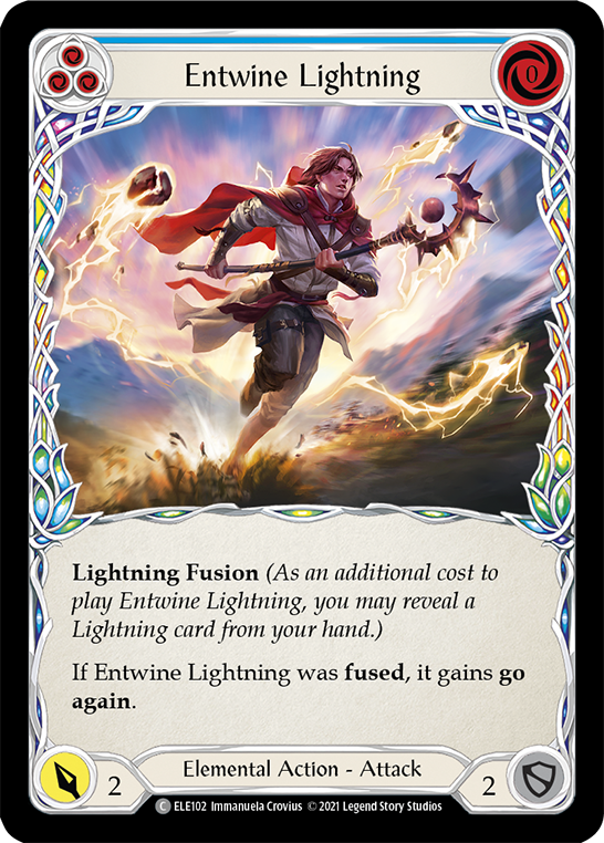 Entwine Lightning (Blue) [ELE102] (Tales of Aria)  1st Edition Normal | Boutique FDB TCG