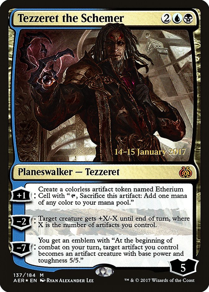 Tezzeret the Schemer [Aether Revolt Prerelease Promos] | Boutique FDB TCG