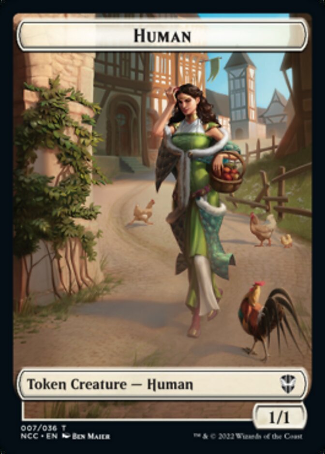 Eldrazi Spawn // Human Double-Sided Token [Streets of New Capenna Commander Tokens] | Boutique FDB TCG