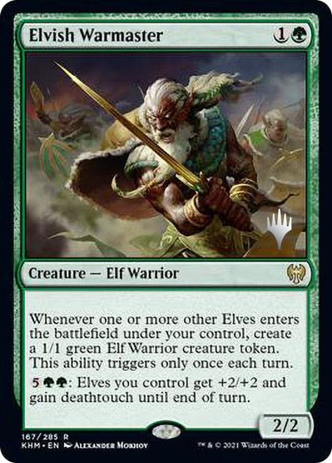 Elvish Warmaster (Promo Pack) [Kaldheim Promos] | Boutique FDB TCG