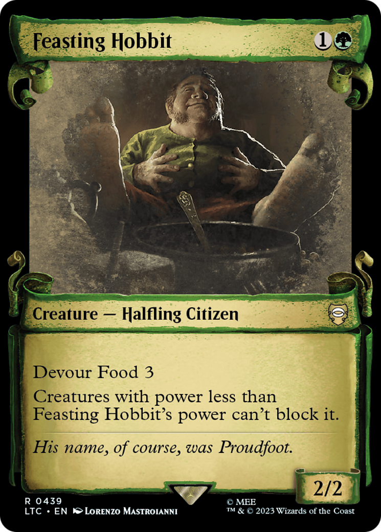 Feasting Hobbit [The Lord of the Rings: Tales of Middle-Earth Commander Showcase Scrolls] | Boutique FDB TCG