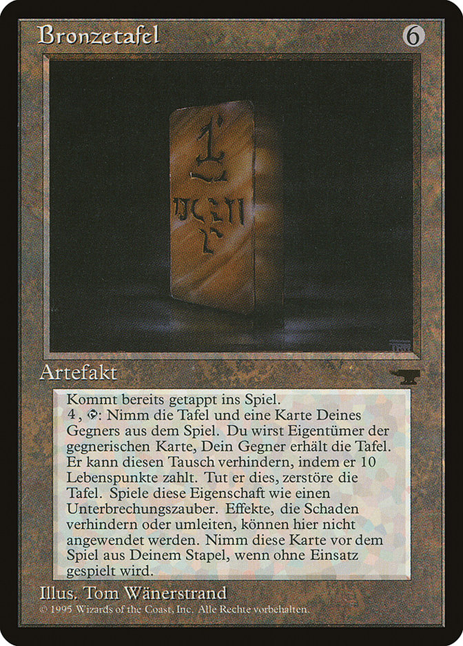 Bronze Tablet (German) - "Bronzetafel" [Renaissance] | Boutique FDB TCG