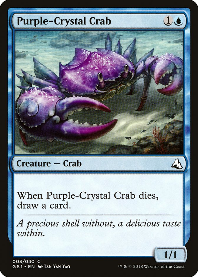 Purple-Crystal Crab [Global Series Jiang Yanggu & Mu Yanling] | Boutique FDB TCG