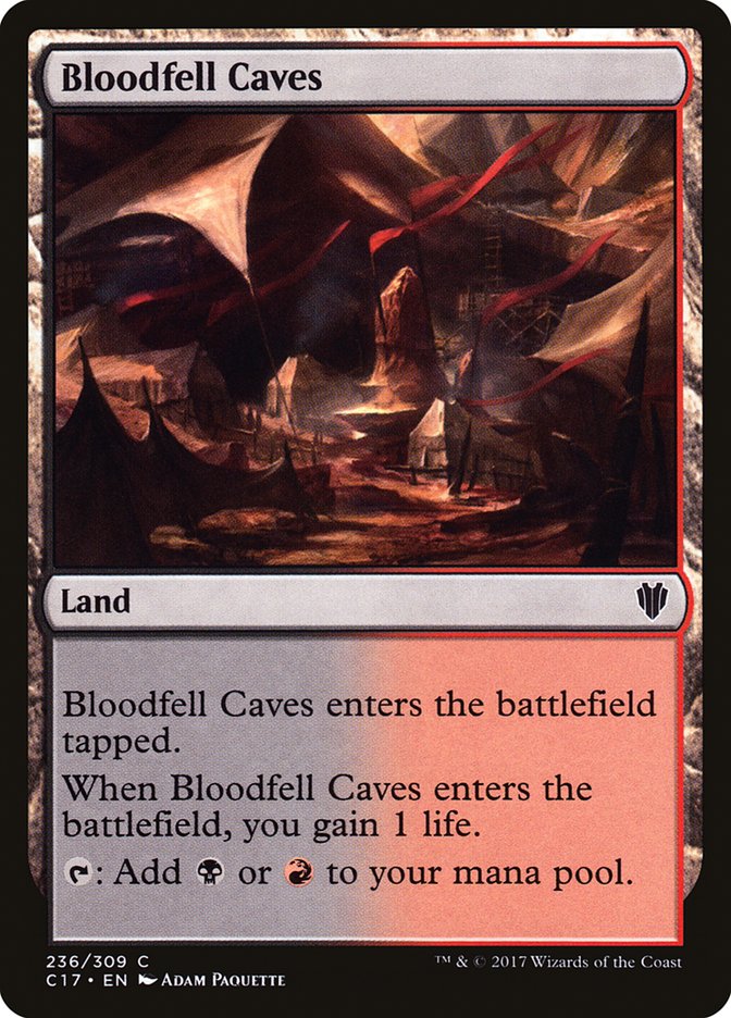 Bloodfell Caves [Commander 2017] | Boutique FDB TCG