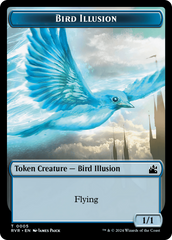 Saproling // Bird Illusion Double-Sided Token [Ravnica Remastered Tokens] | Boutique FDB TCG