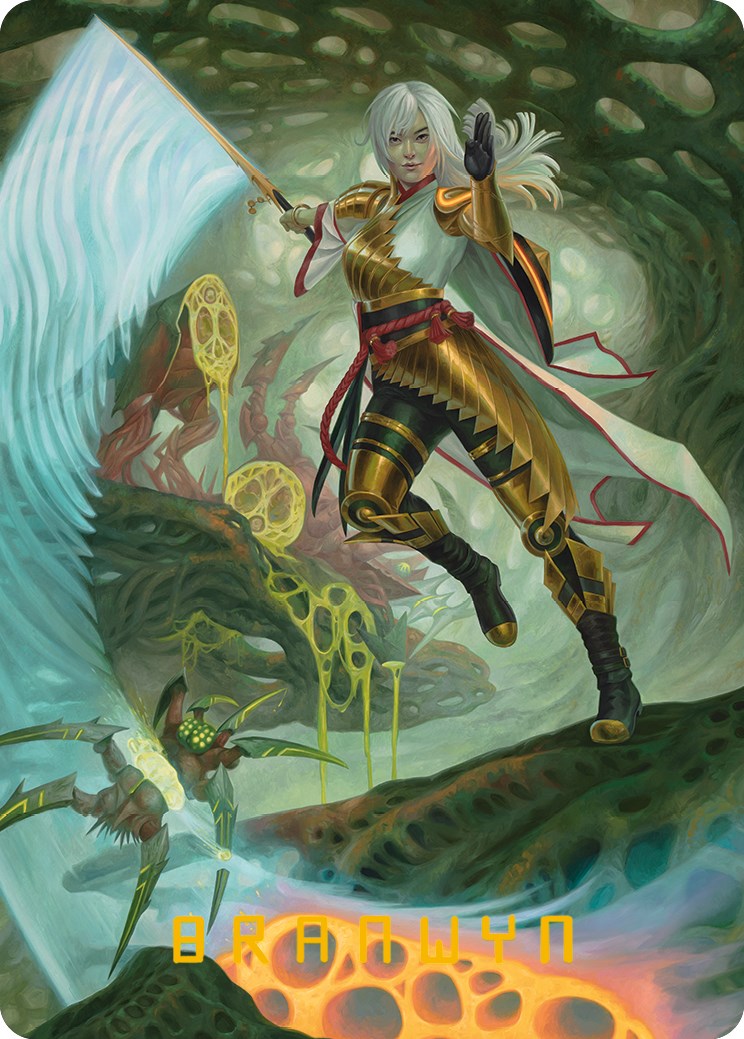 The Eternal Wanderer Art Card (Gold-Stamped Signature) [Phyrexia: All Will Be One Art Series] | Boutique FDB TCG