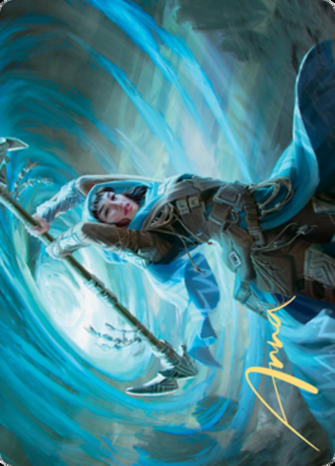 Sea Gate Stormcaller Art Card (Gold-Stamped Signature) [Zendikar Rising Art Series] | Boutique FDB TCG