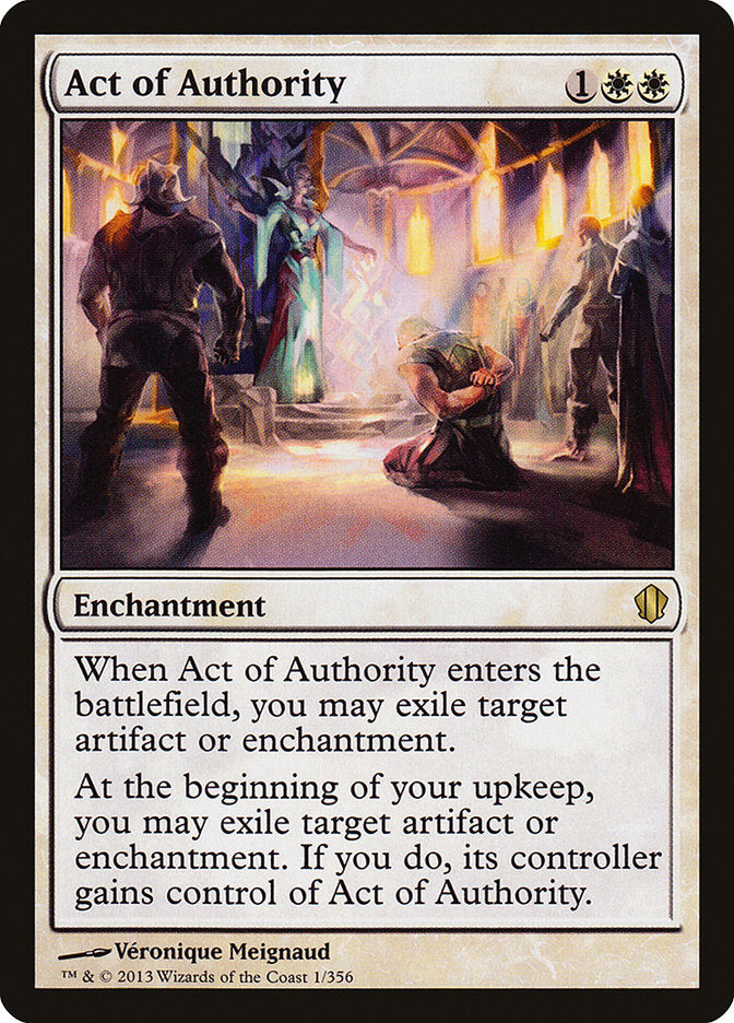 Act of Authority [Commander 2013] | Boutique FDB TCG
