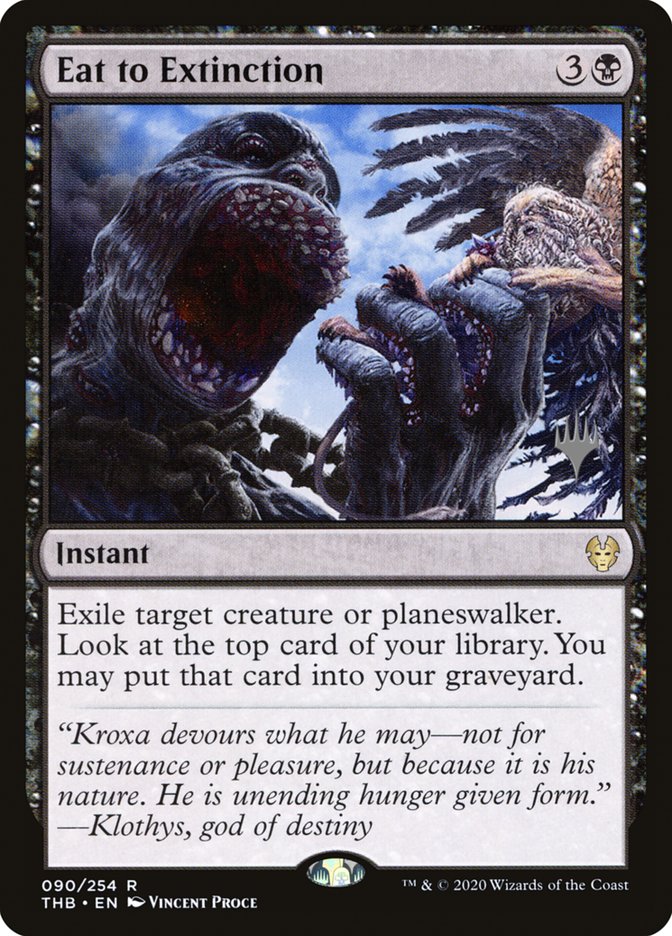 Eat to Extinction (Promo Pack) [Theros Beyond Death Promos] | Boutique FDB TCG