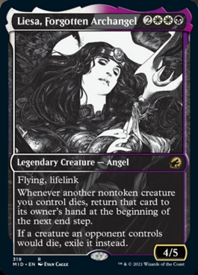 Liesa, Forgotten Archangel (Showcase Eternal Night) [Innistrad: Midnight Hunt] | Boutique FDB TCG