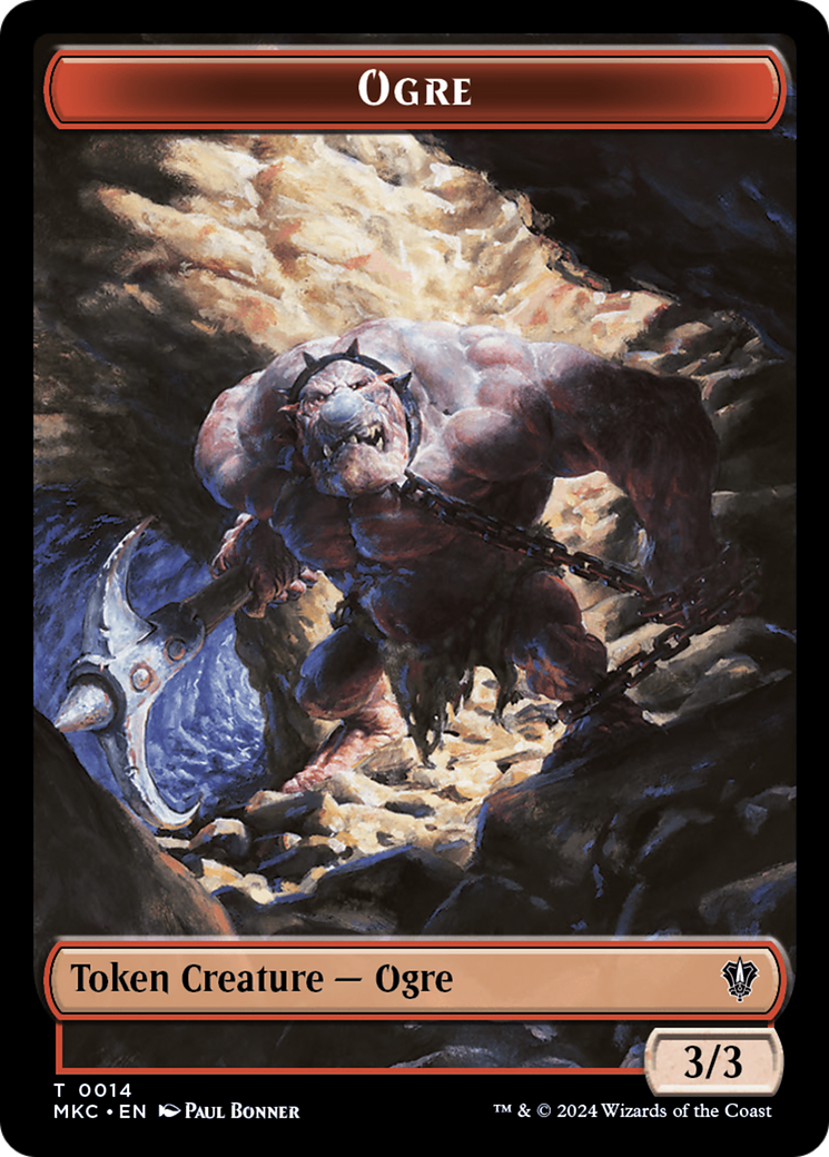 Soldier // Ogre Double-Sided Token [Murders at Karlov Manor Commander Tokens] | Boutique FDB TCG