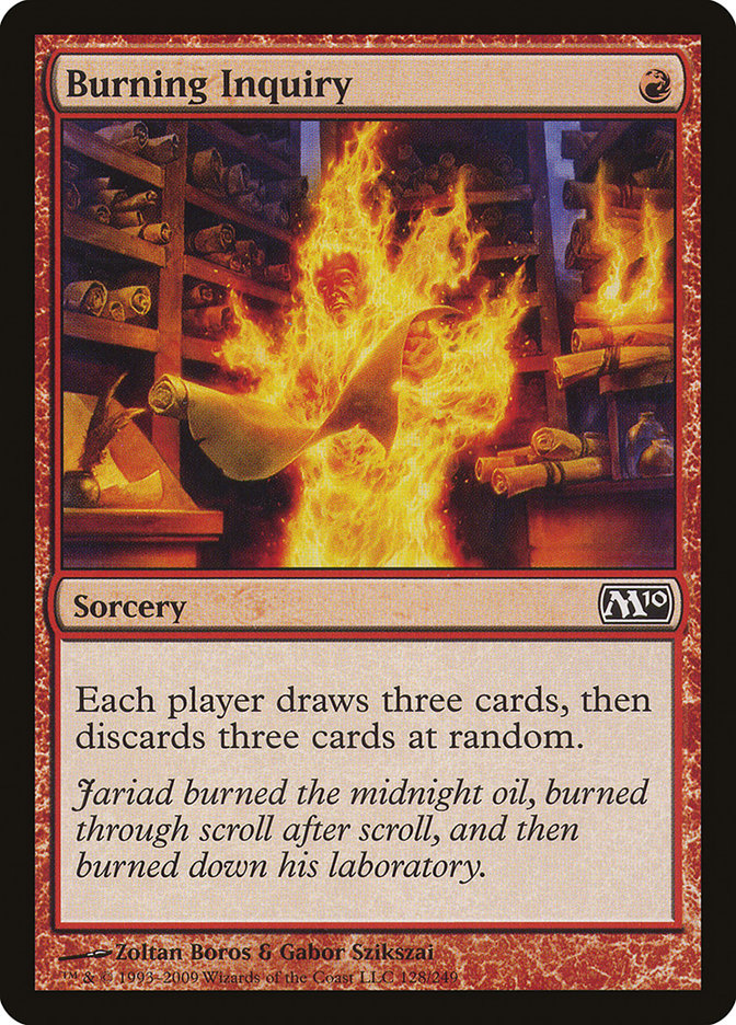 Burning Inquiry [Magic 2010] | Boutique FDB TCG