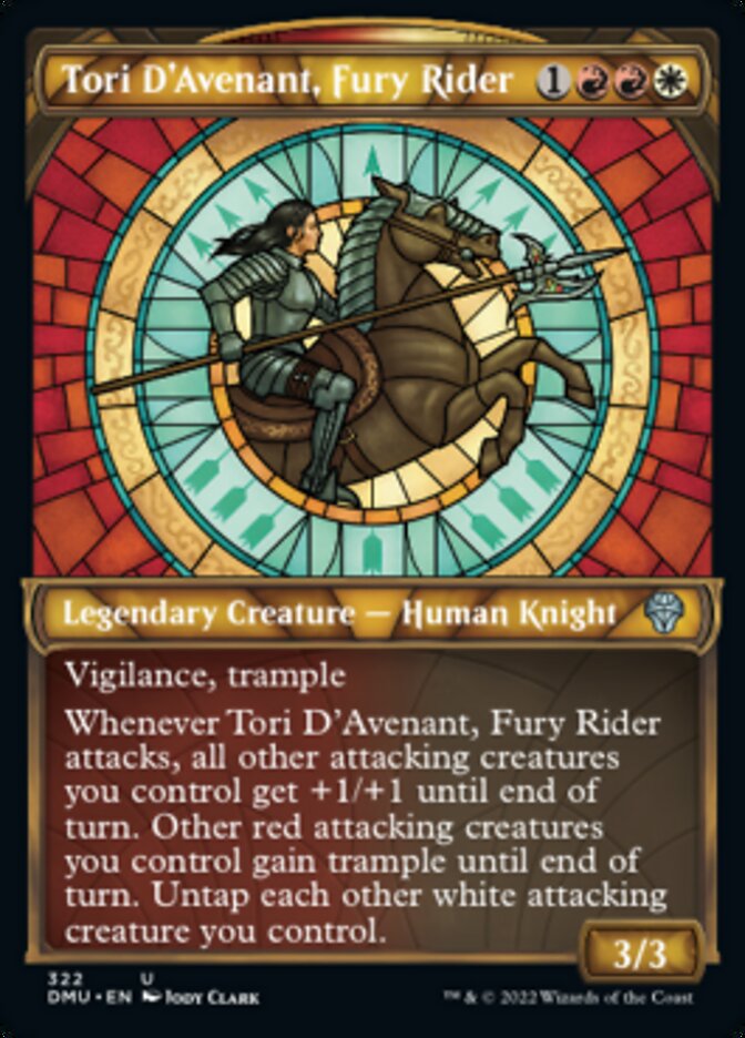 Tori D'Avenant, Fury Rider (Showcase) [Dominaria United] | Boutique FDB TCG