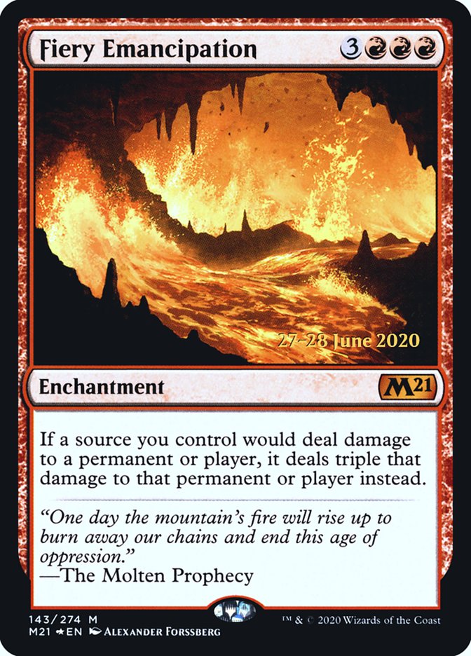 Fiery Emancipation [Core Set 2021 Prerelease Promos] | Boutique FDB TCG