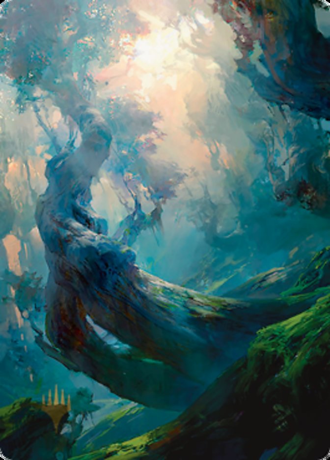 Forest 3 Art Card (Gold-Stamped Signature) [Zendikar Rising Art Series] | Boutique FDB TCG