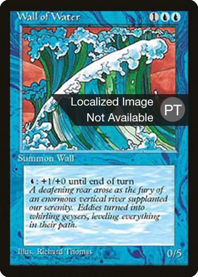 Wall of Water [Fourth Edition (Foreign Black Border)] | Boutique FDB TCG