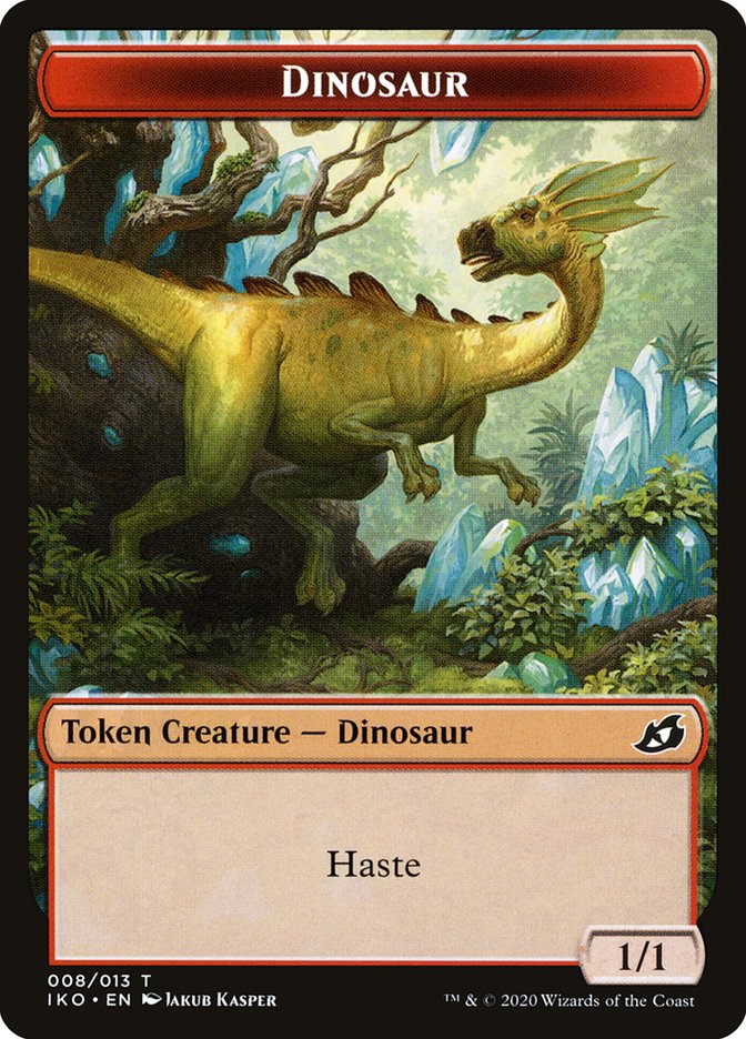 Dinosaur Token [Ikoria: Lair of Behemoths Tokens] | Boutique FDB TCG