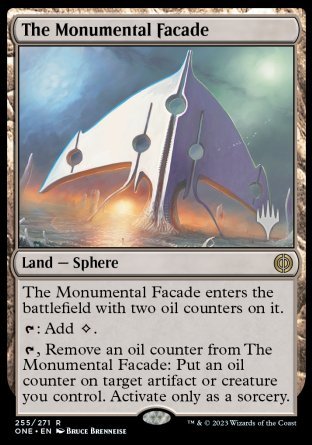 The Monumental Facade (Promo Pack) [Phyrexia: All Will Be One Promos] | Boutique FDB TCG