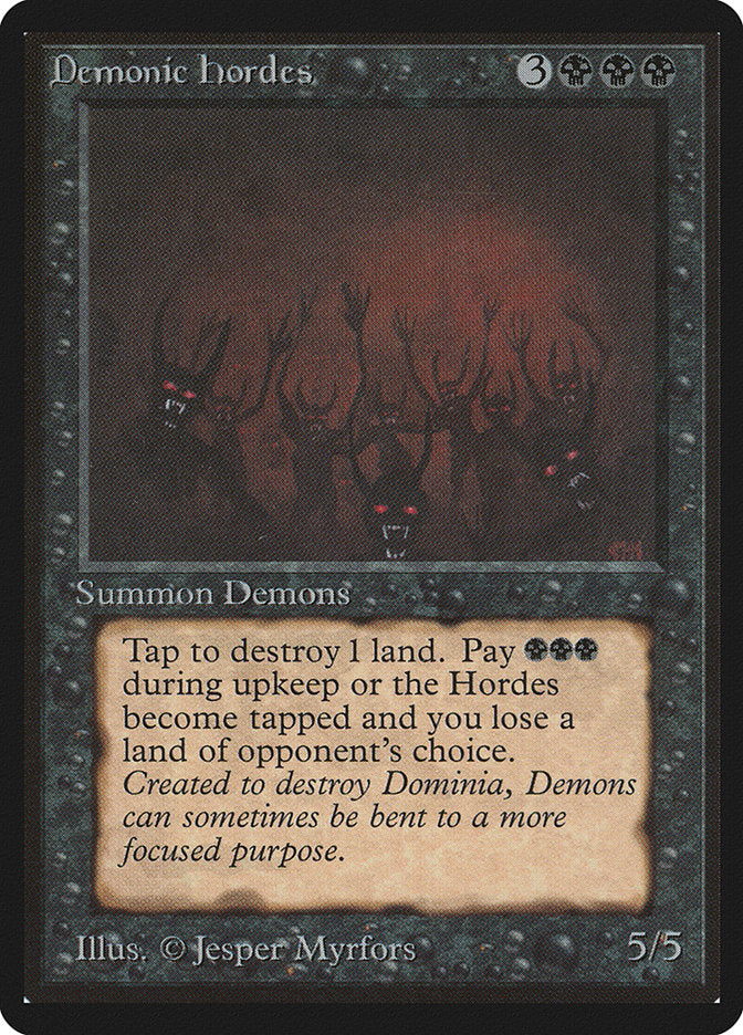 Demonic Hordes [Beta Edition] | Boutique FDB TCG