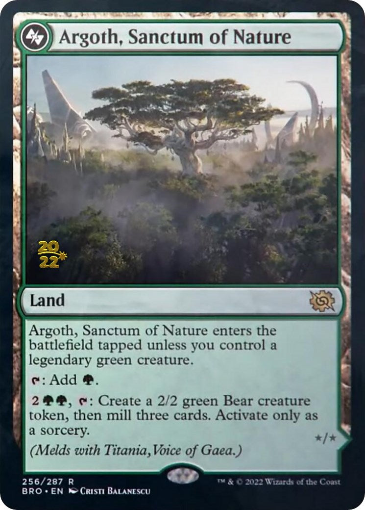 Argoth, Sanctum of Nature [The Brothers' War Prerelease Promos] | Boutique FDB TCG