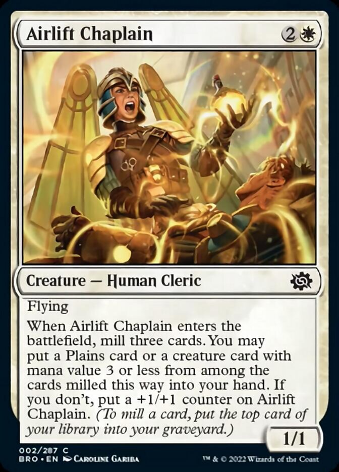 Airlift Chaplain [The Brothers' War] | Boutique FDB TCG