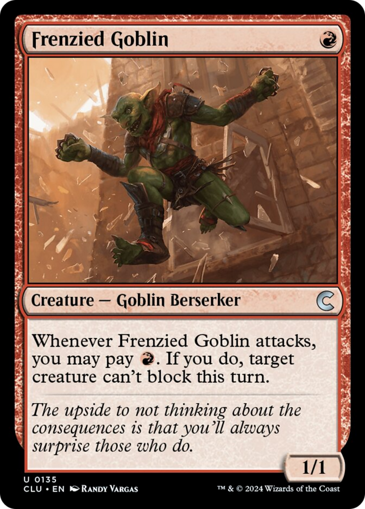Frenzied Goblin [Ravnica: Clue Edition] | Boutique FDB TCG