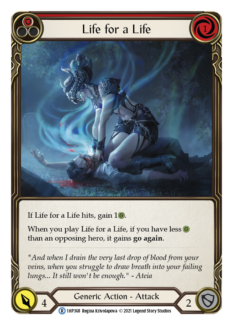 Life for a Life (Red) [1HP368] (History Pack 1) | Boutique FDB TCG