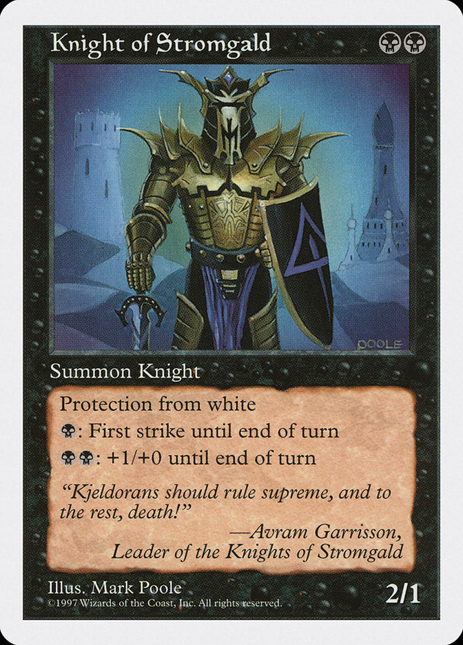 Knight of Stromgald [Fifth Edition] | Boutique FDB TCG