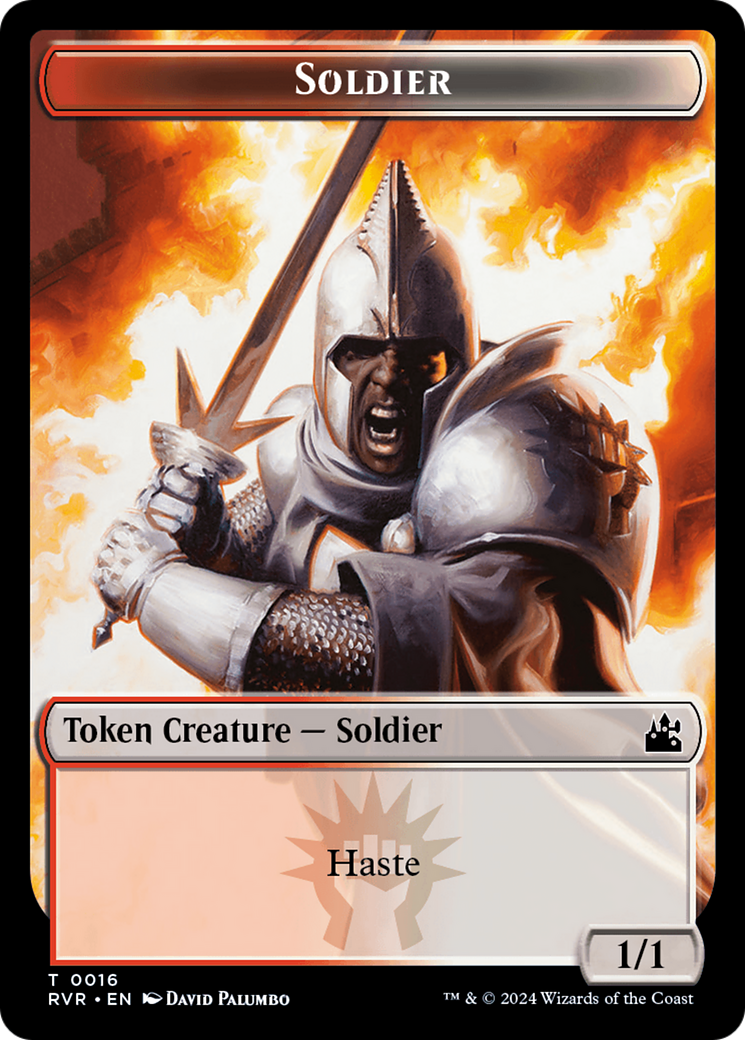 Soldier Token [Ravnica Remastered Tokens] | Boutique FDB TCG