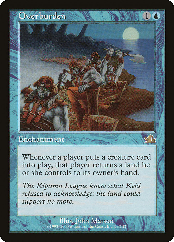 Overburden [Prophecy] | Boutique FDB TCG