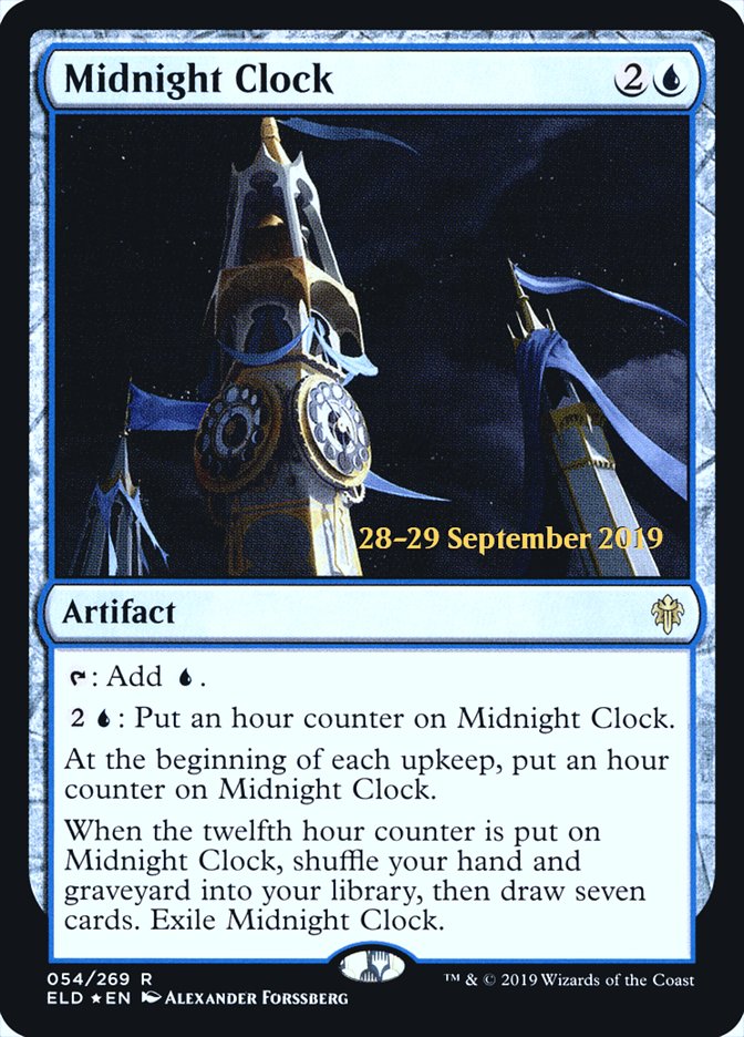 Midnight Clock [Throne of Eldraine Prerelease Promos] | Boutique FDB TCG